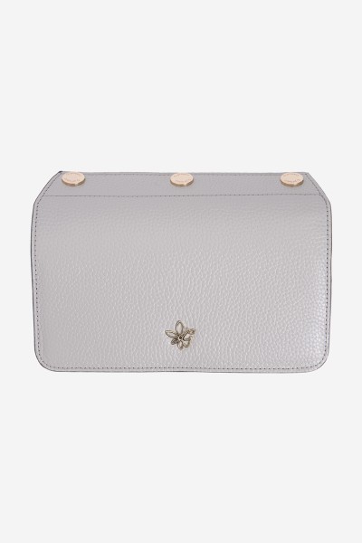 Flap Gold Grey Deri
