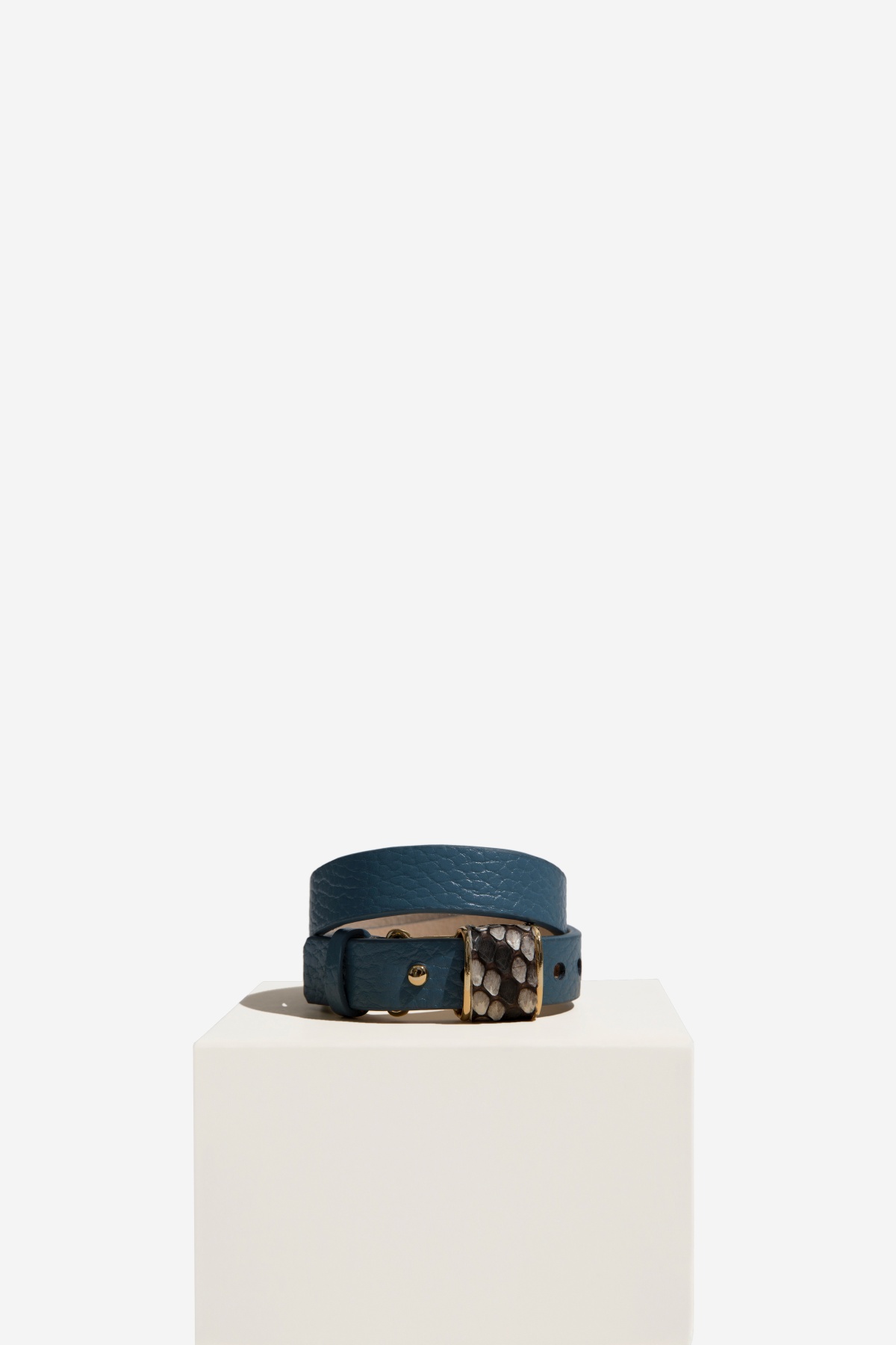 G Projects Mily Denim Deri Bileklik (Gold)