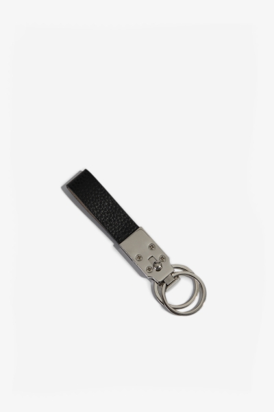 G Projects Simy Siyah Deri Anahtarlık