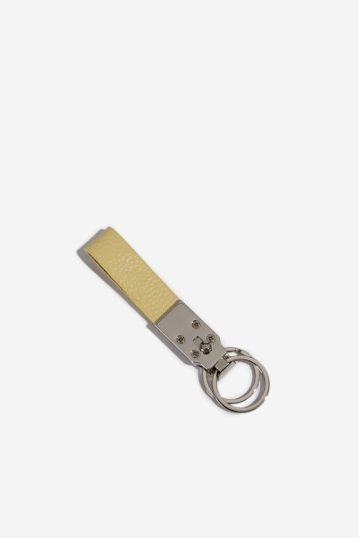 G Projects Simy Sarı Deri Anahtarlık