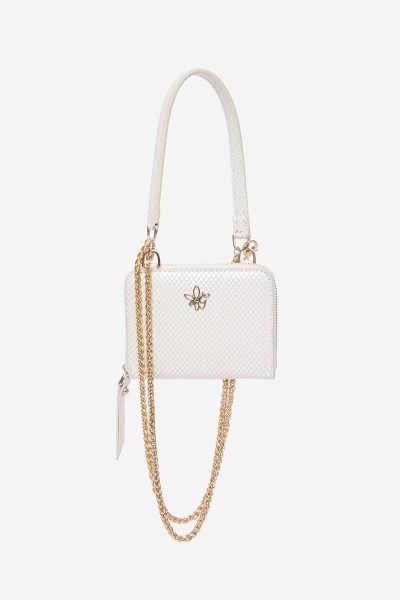 Bern Cream Snake Deri Cüzdan