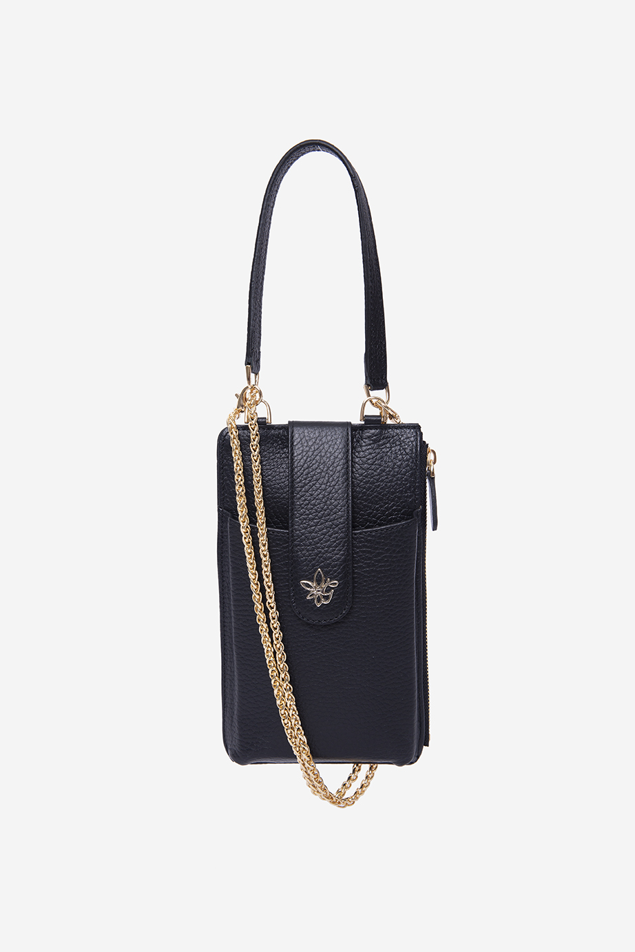 Sandy Gold Black Deri Çanta