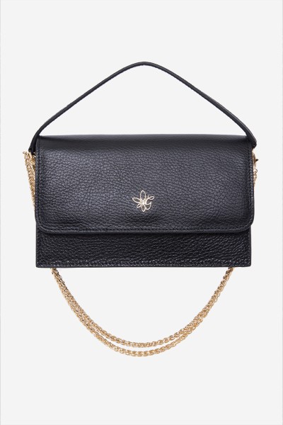 Milan Gold Black Omuz Çantası